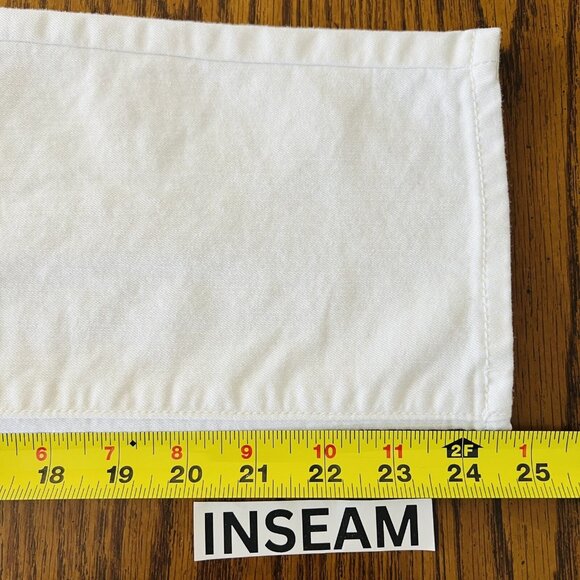 Mossimo Women's Dirty White Stretch Mid Rise Cropped Jeans Size 7 Straight Leg - Picture 9 of 11